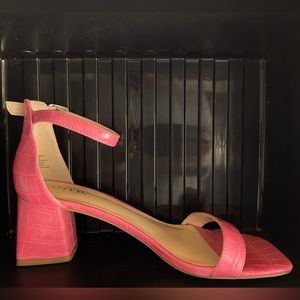 Pink Abound block heels